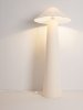 Lampa podłogowa stojąca lniana abażurowa biała rystykalna boho industrialna Luces Exclusivas